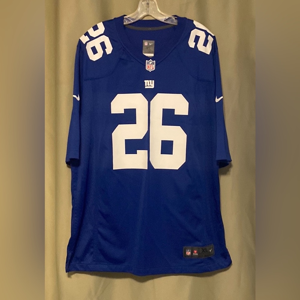 NFL New York Giants Saquon Barkley 26 Nike on field Football Jersey Size XL